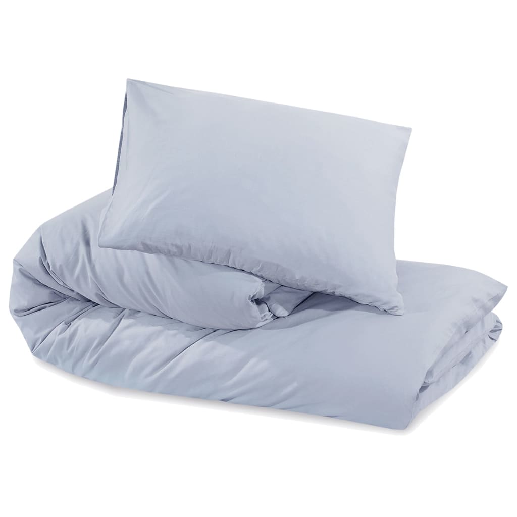 Bettwäsche-Set 200X220 Cm Baumwolle Grau