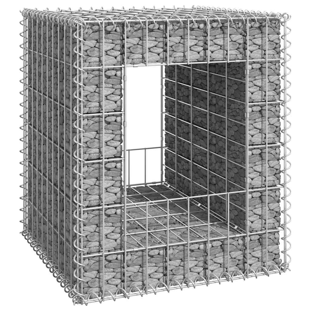 Gabionensäulen 2 Stk. Eisen