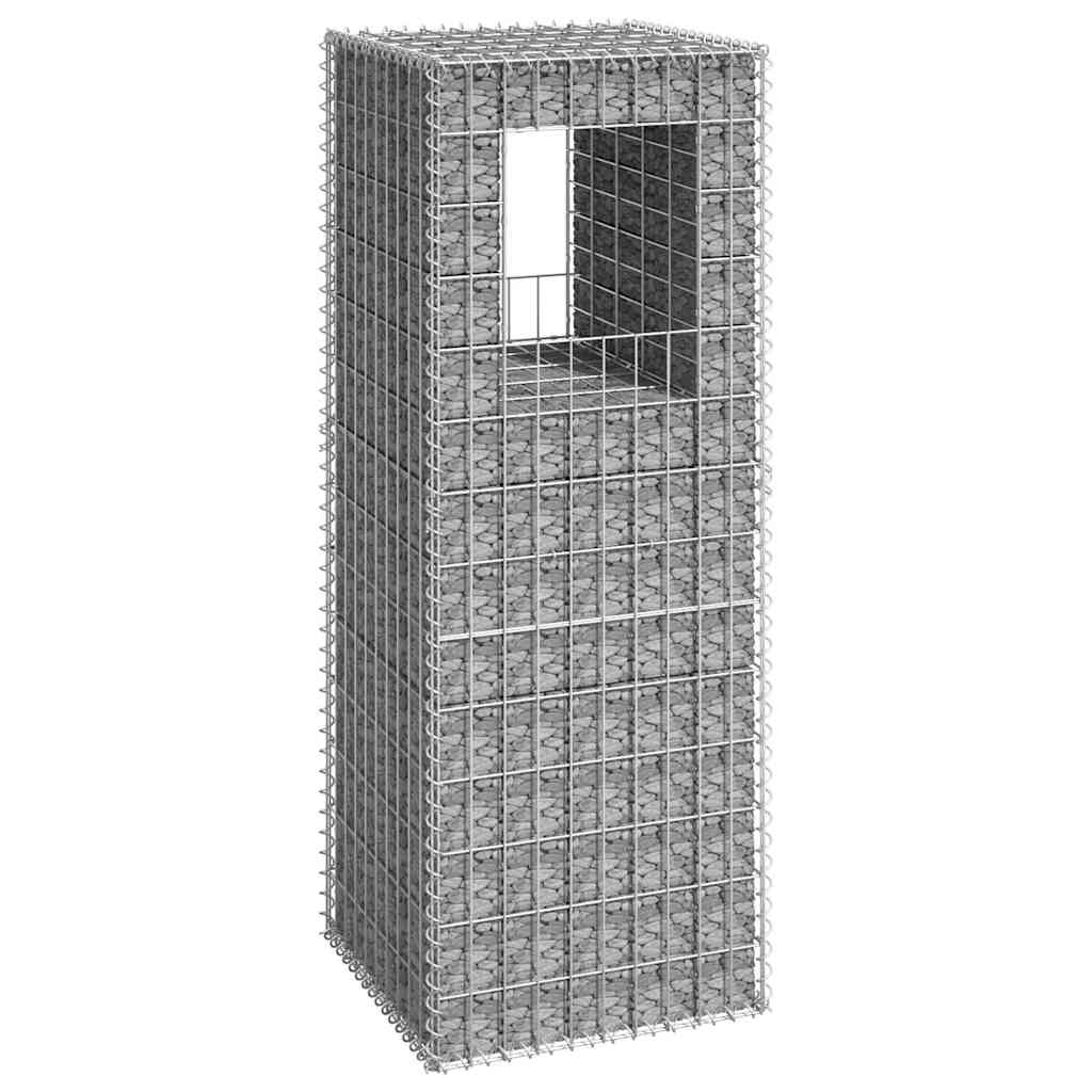 Gabionensäulen 2 Stk. Eisen