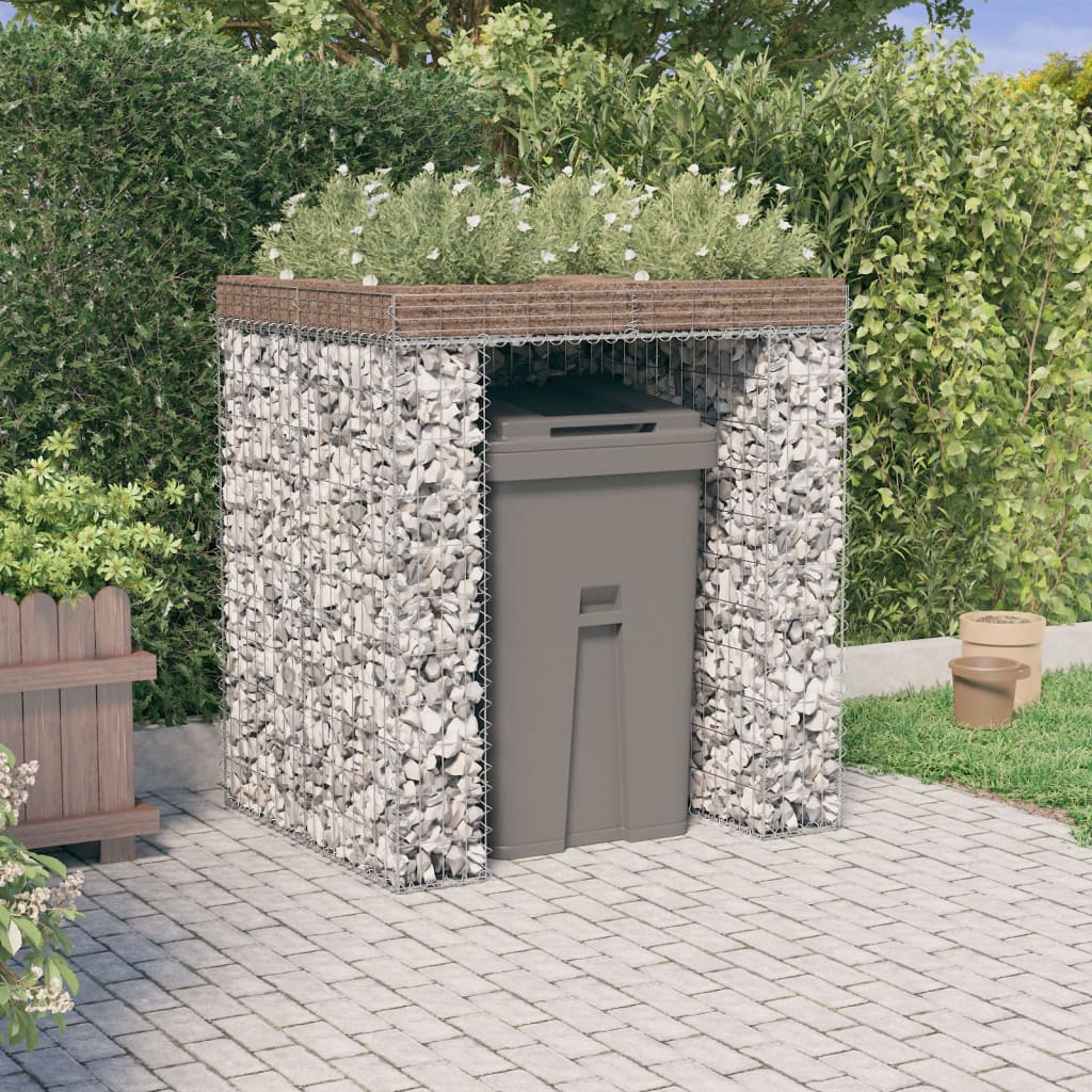 Gabionen-Mülltonnenbox 192X91X120 Cm Verzinktes Eisen