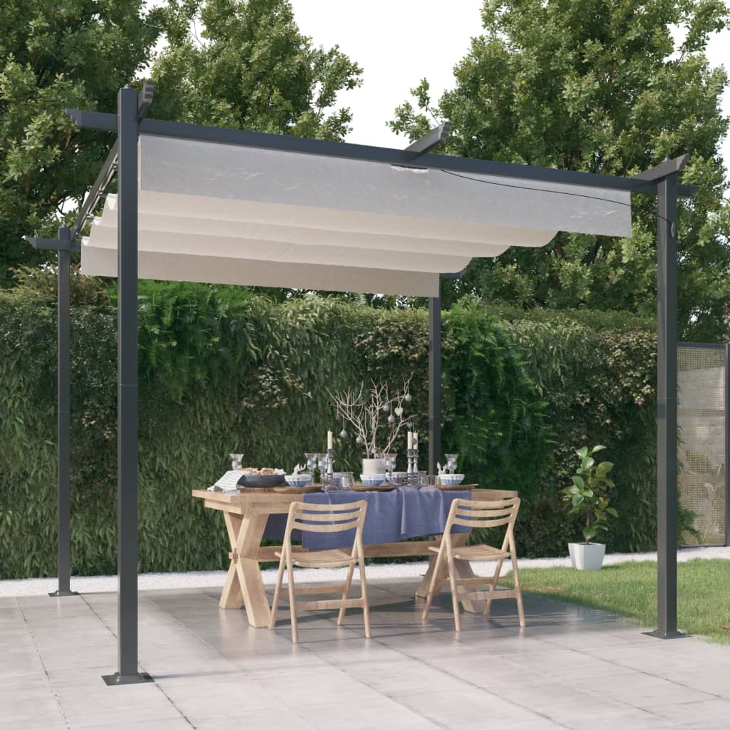 Pavillon Mit Ausziehbarem Dach 4X3 M
