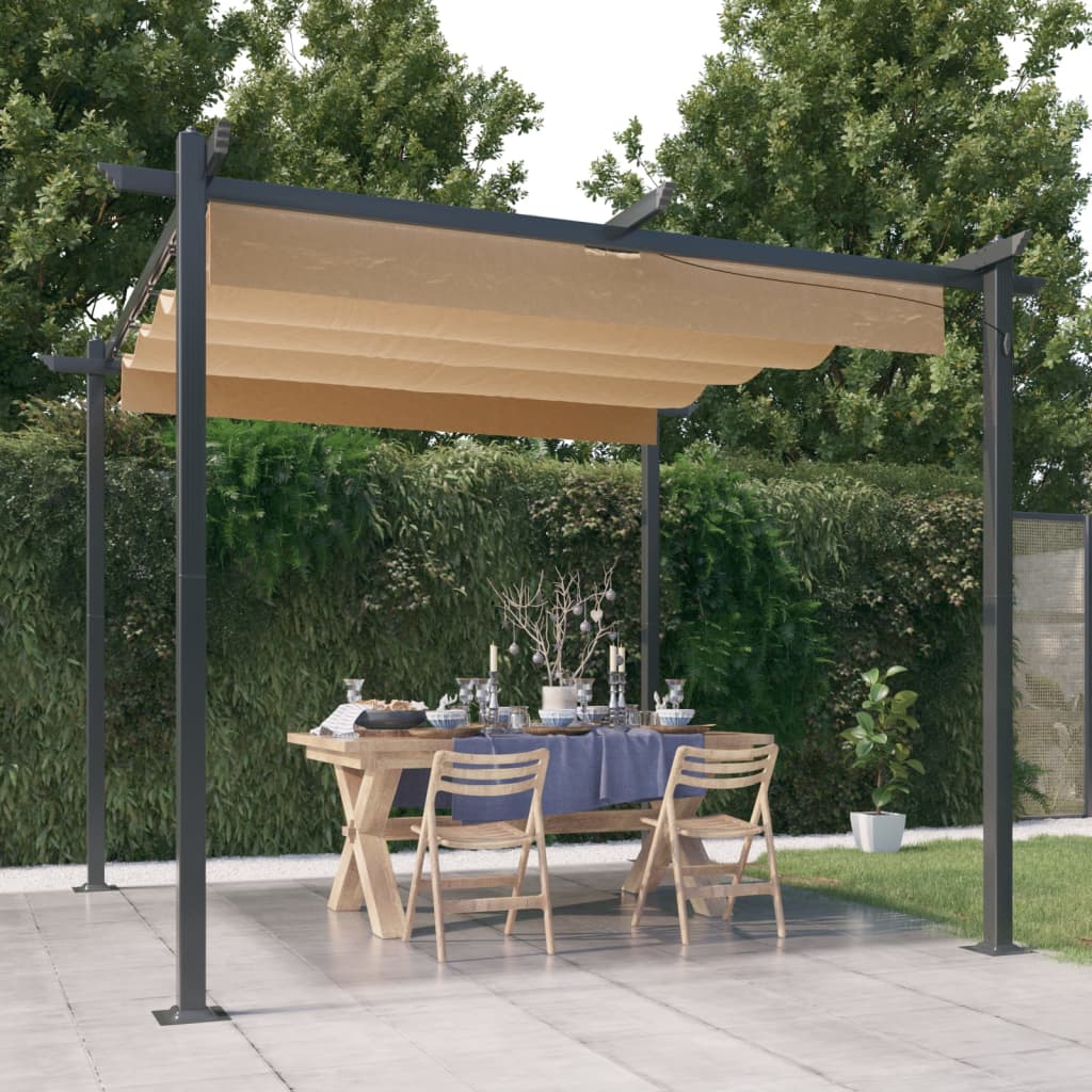 Pavillon Mit Ausziehbarem Dach 4X3 M