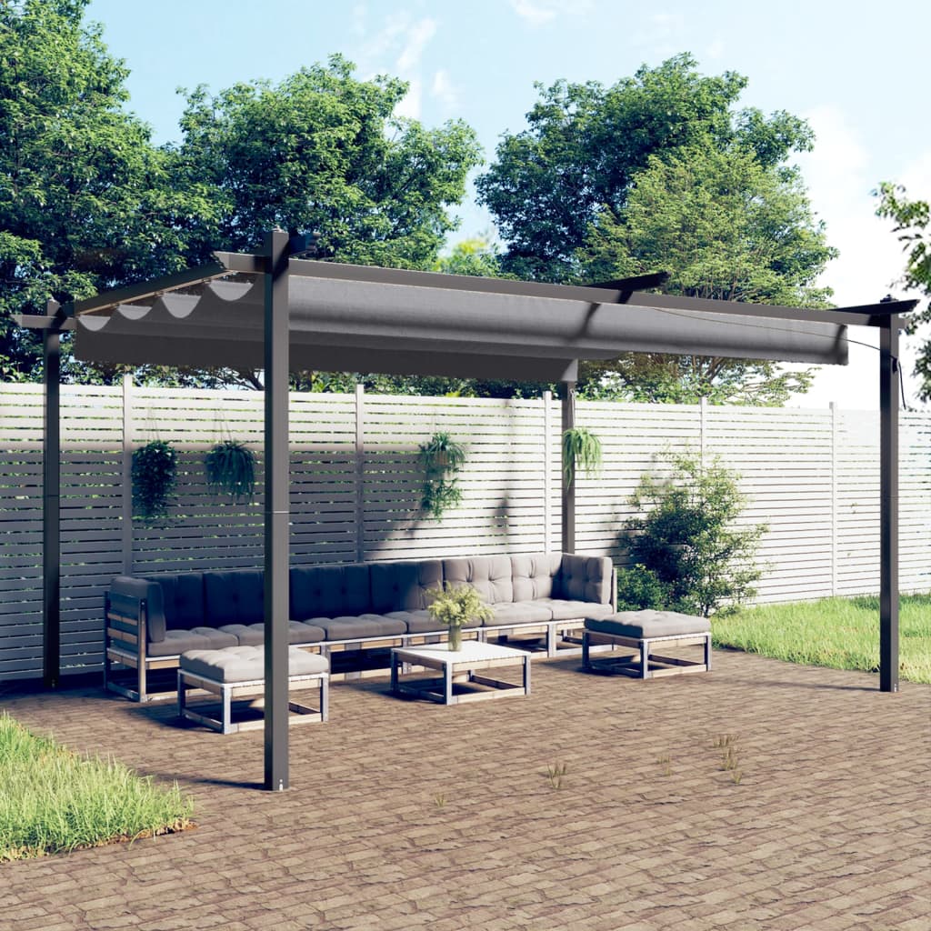 Pavillon Mit Ausziehbarem Dach 4X3 M