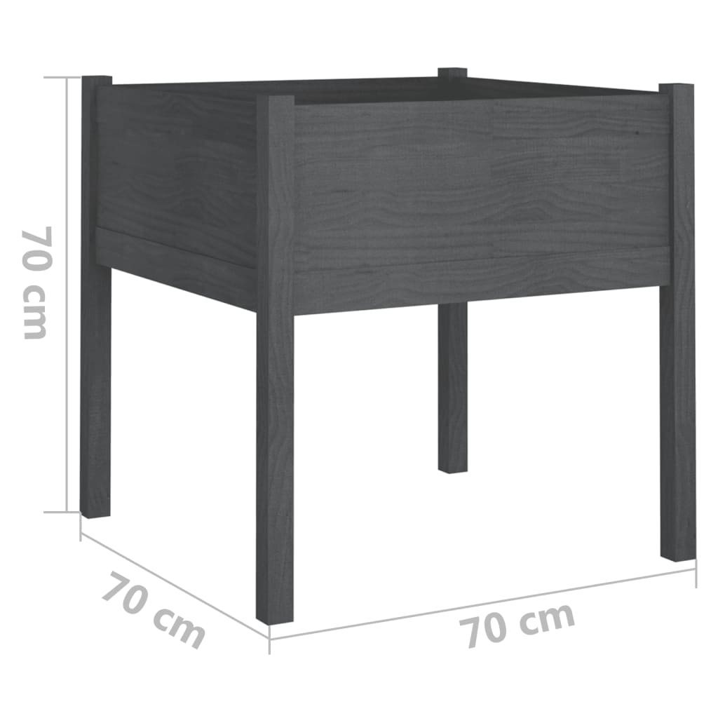 Pflanzkübel 2 Stk. 70X70X70 Cm Massivholz Kiefer