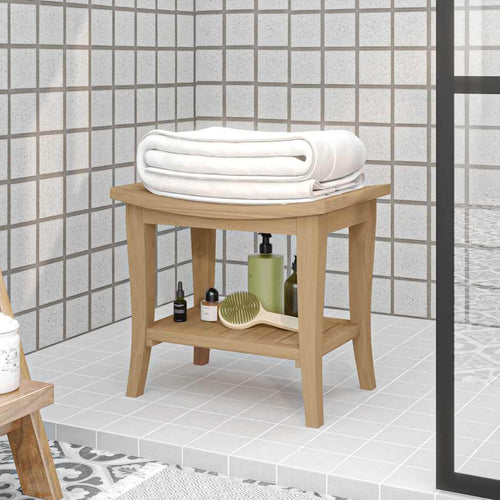 Badezimmer-Beistelltisch 50X35X45 Cm Massivholz Teak