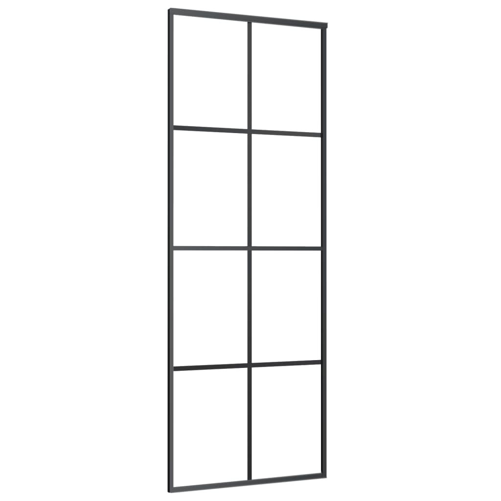 Schiebetür Esg Glas Und Aluminium Schwarz
