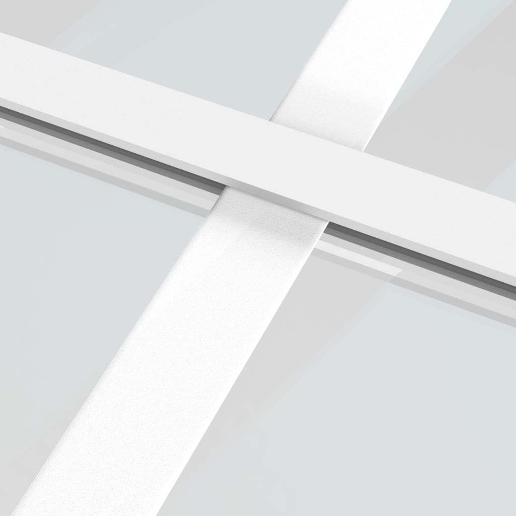 Schiebetür Esg-Mattglas Und Aluminium Weiß