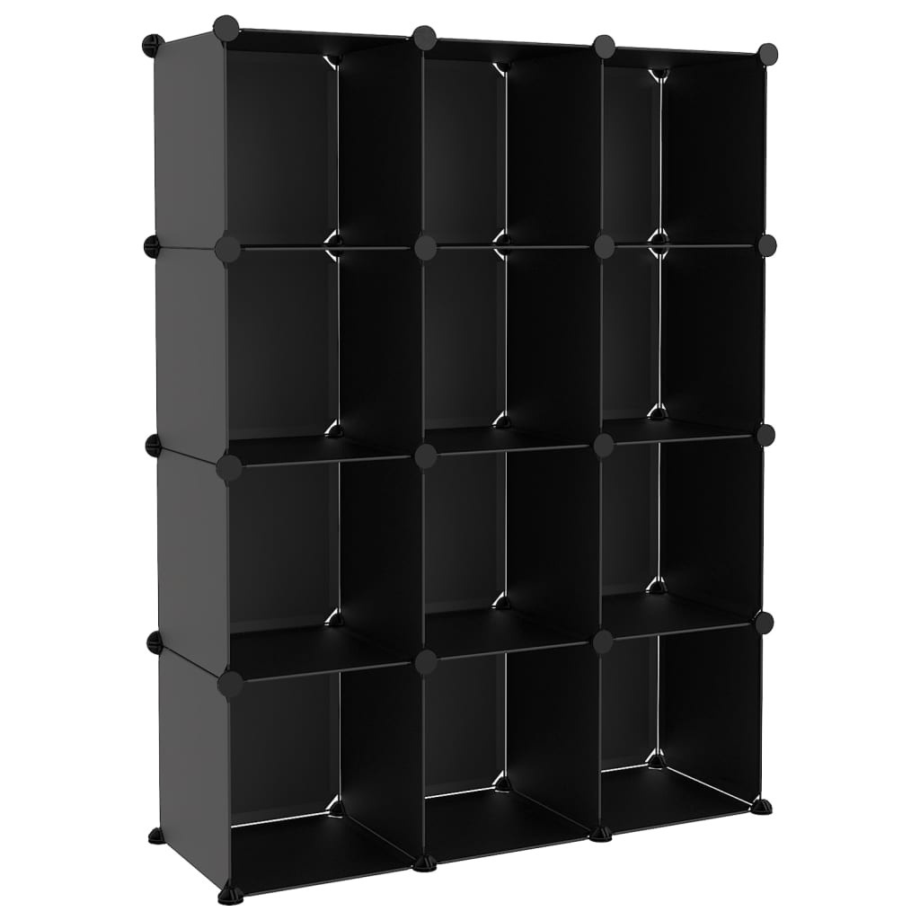 Regalsystem Mit 12 Würfeln Pp Schwarz