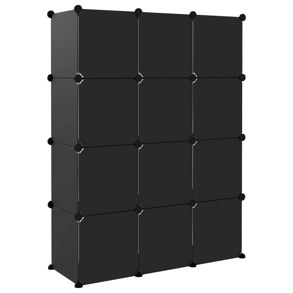 Regalsystem Mit 12 Würfeln Pp Schwarz