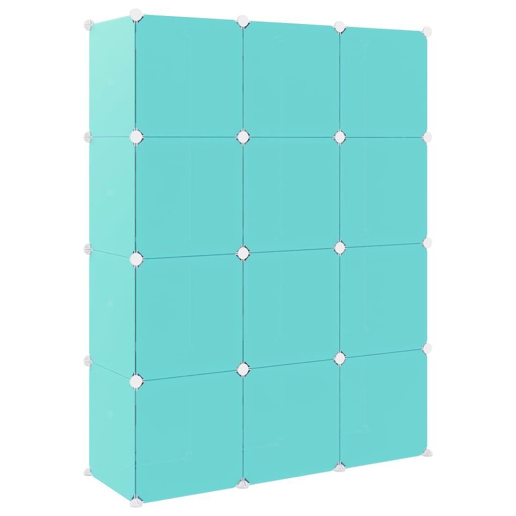 Kinderschrank Modular Mit 12 Würfeln Pp Grün