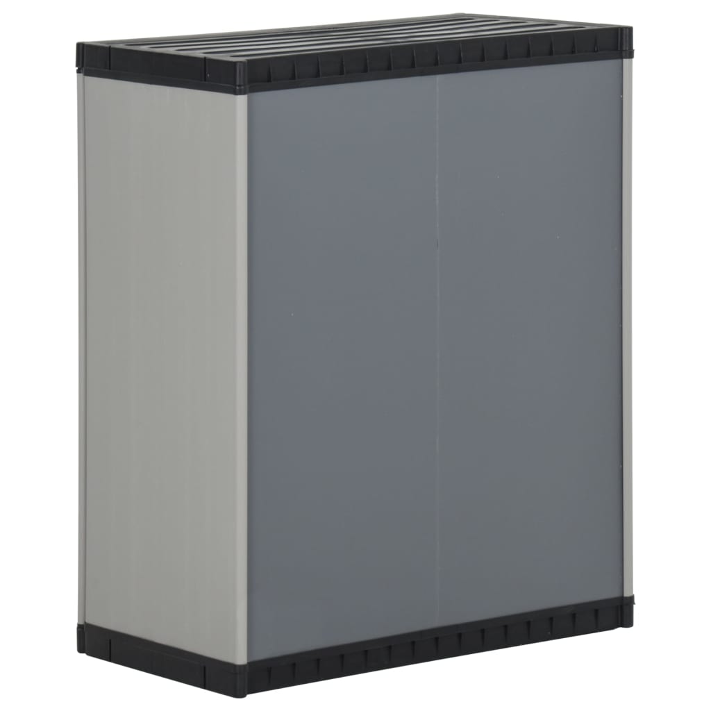 Mülltonnenbox Grau Und Schwarz 68X40X85 Cm Pp