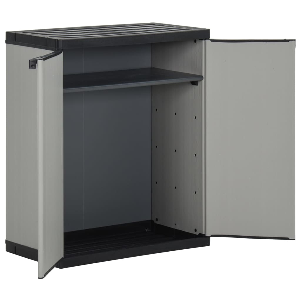 Mülltonnenbox Grau Und Schwarz 68X40X85 Cm Pp