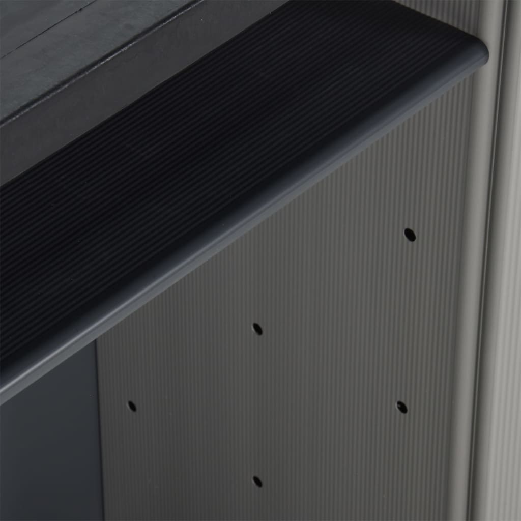 Mülltonnenbox Grau Und Schwarz 68X40X85 Cm Pp