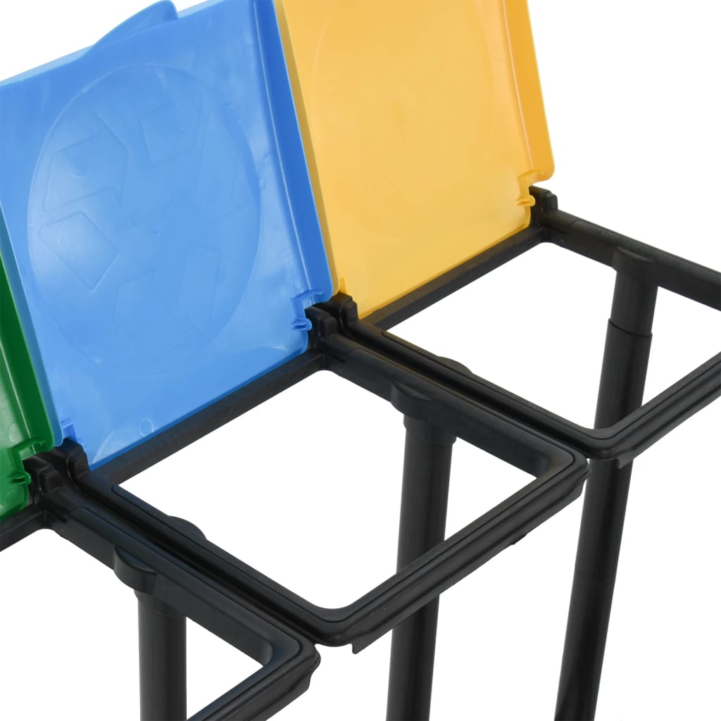 Müllsackständer Mit Deckel 240-330 L Mehrfarbig Pp