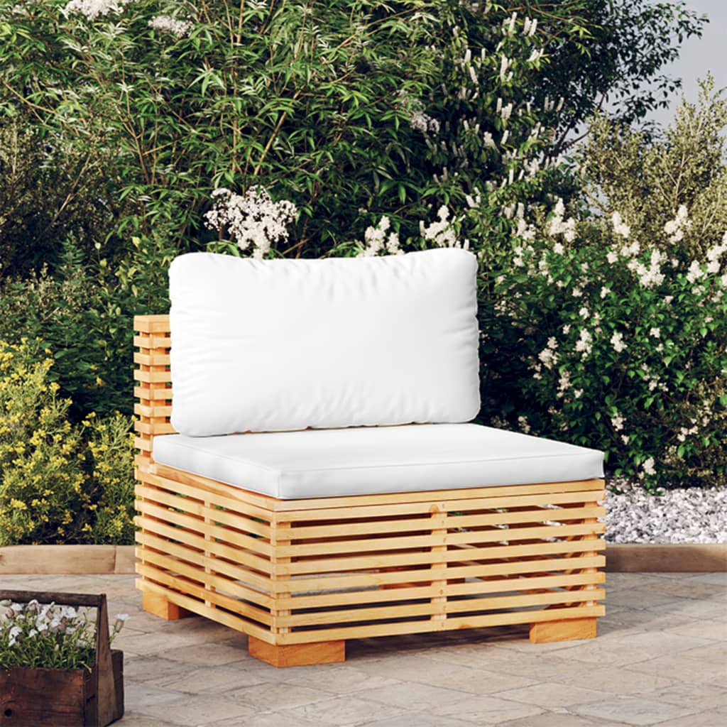 2-Tlg. Garten-Lounge-Set Massivholz Teak