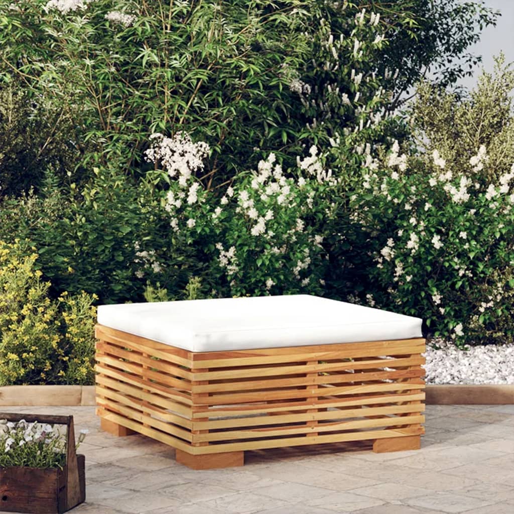 2-Tlg. Garten-Lounge-Set Massivholz Teak
