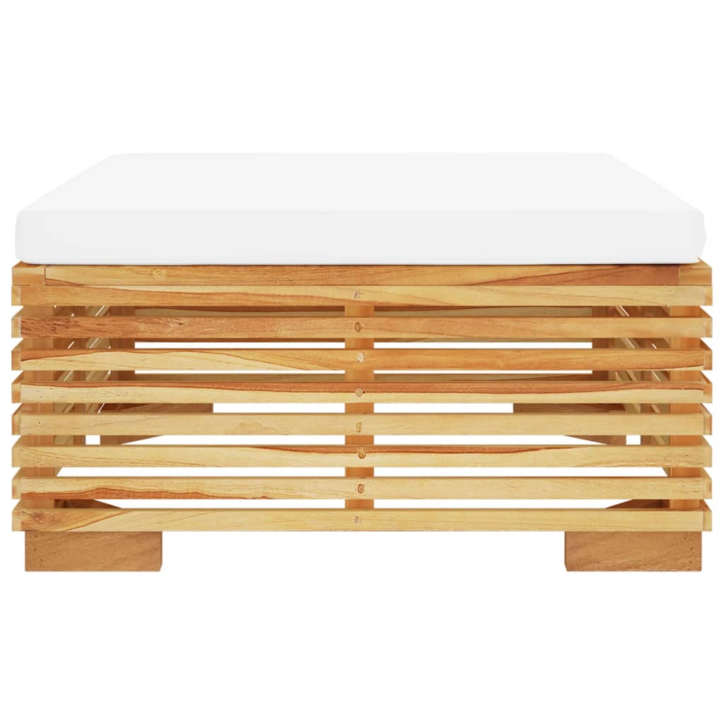 2-Tlg. Garten-Lounge-Set Massivholz Teak