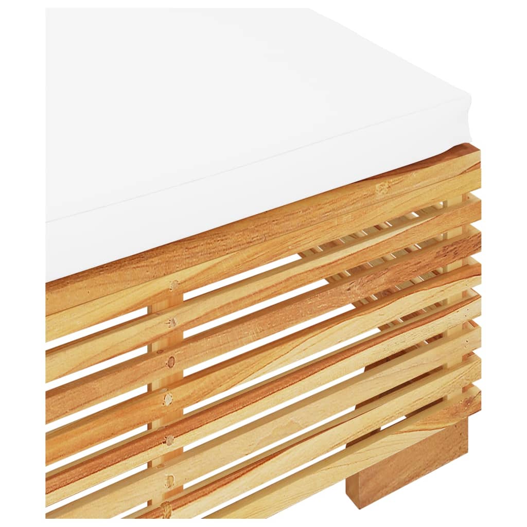 2-Tlg. Garten-Lounge-Set Massivholz Teak
