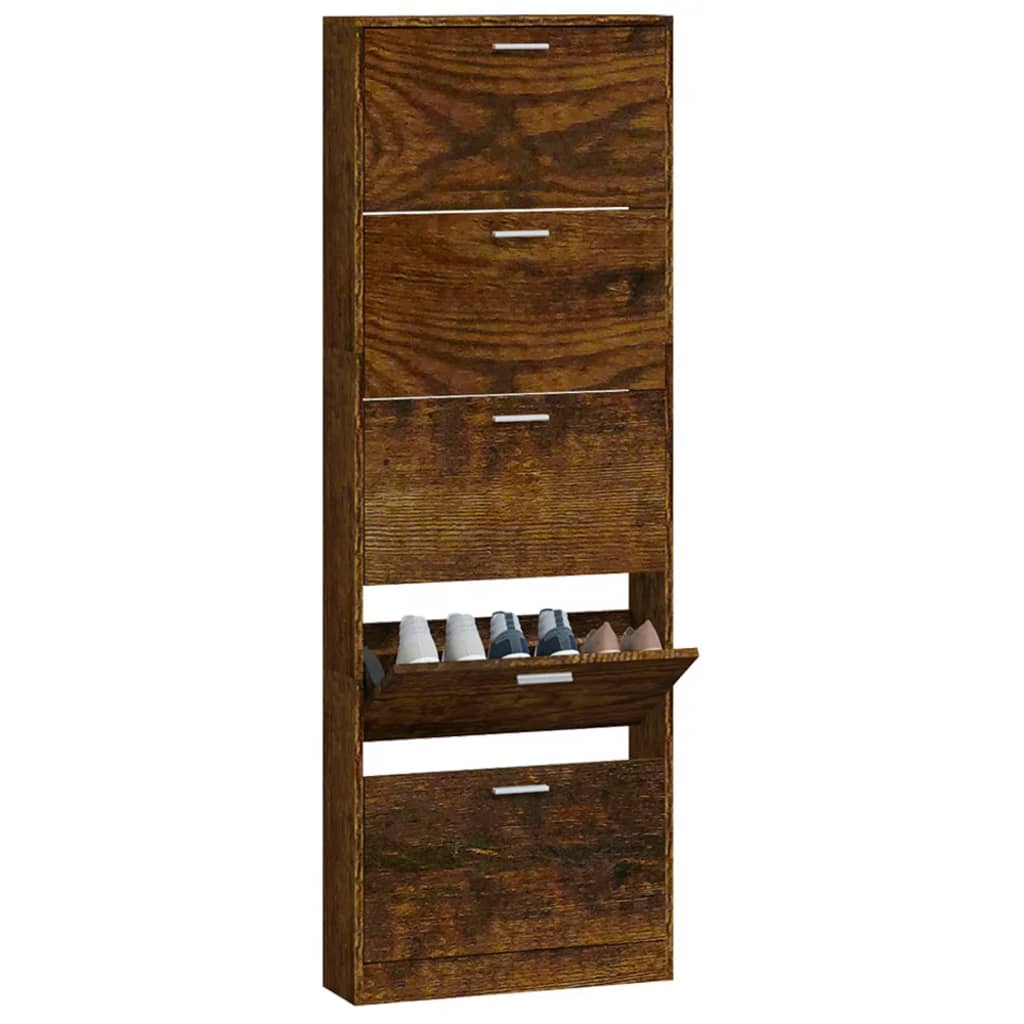 Schuhschrank 59X17X Holzwerkstoff Räuchereiche