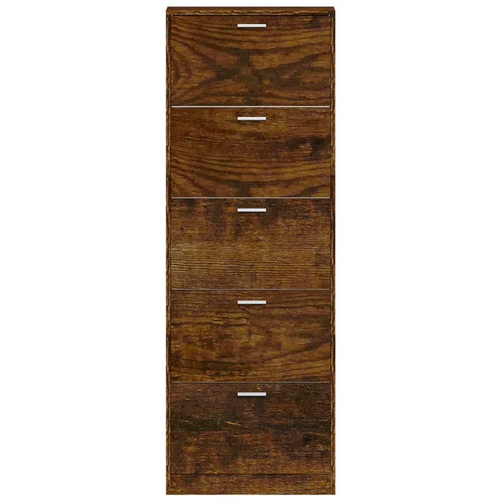 Schuhschrank 59X17X Holzwerkstoff Räuchereiche
