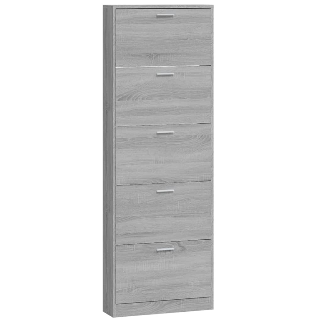 Schuhschrank 59X17X Holzwerkstoff Grau Sonoma