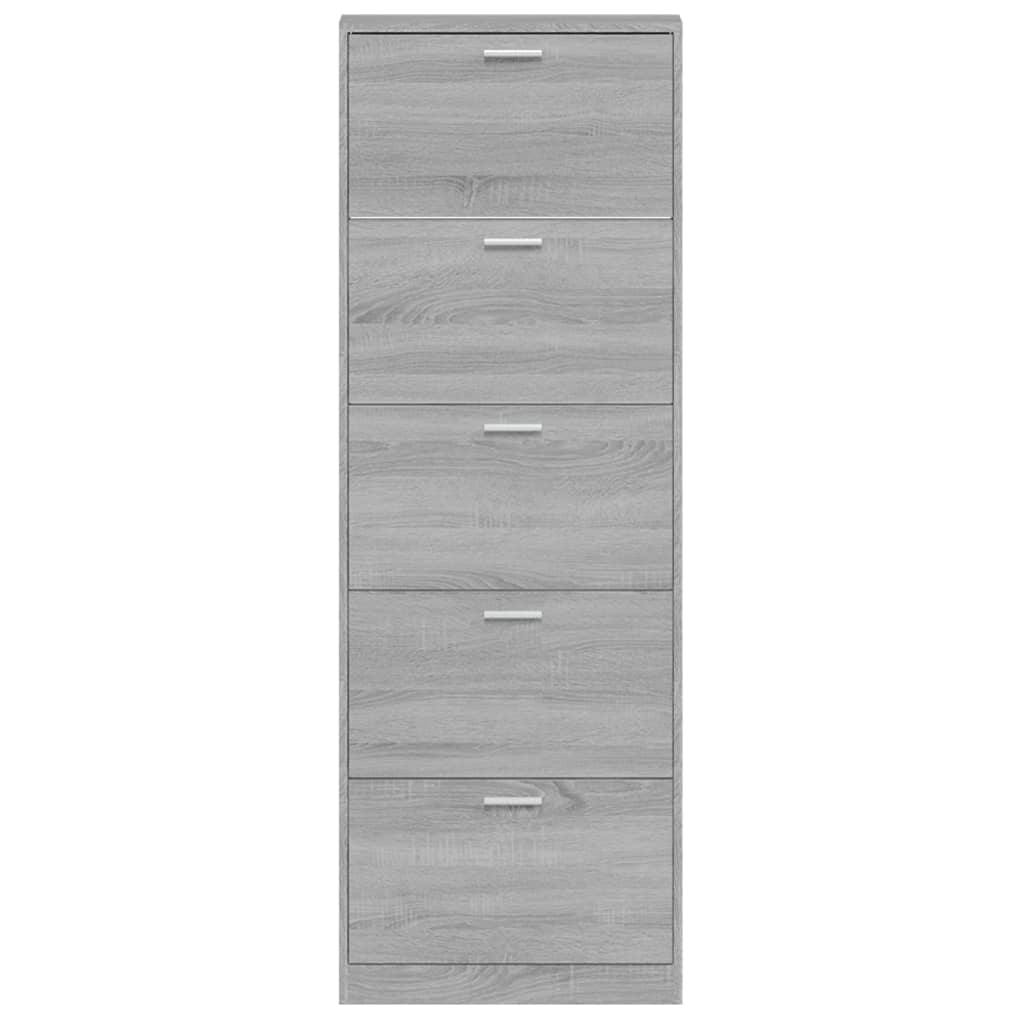 Schuhschrank 59X17X Holzwerkstoff Grau Sonoma