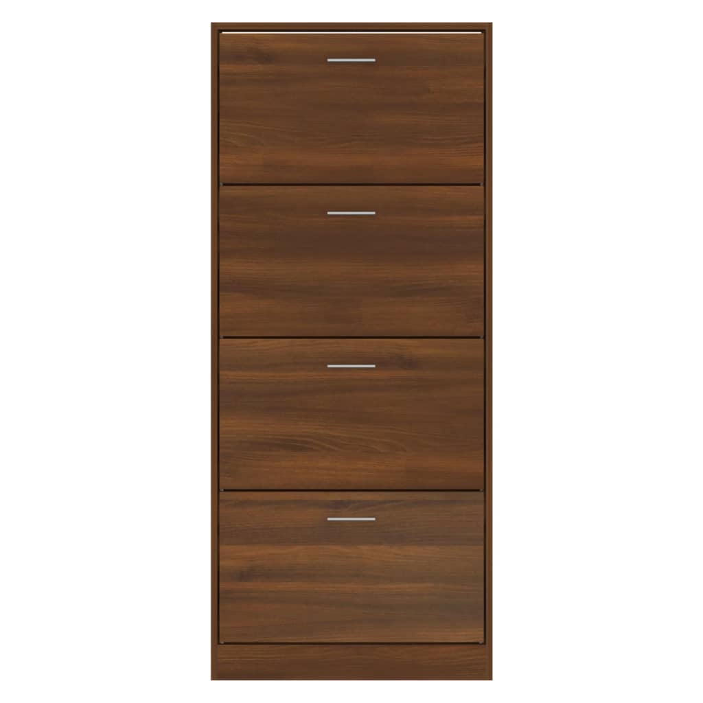 Schuhschrank Braun Eichen-Optik 63X24X Holzwerkstoff Braune Eiche