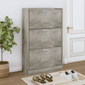 Schuhschrank 63X24X Holzwerkstoff Betongrau