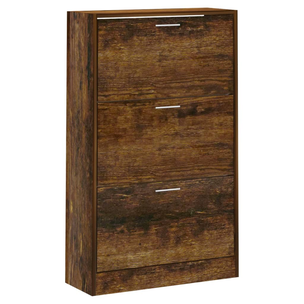 Schuhschrank 63X24X Holzwerkstoff Räuchereiche