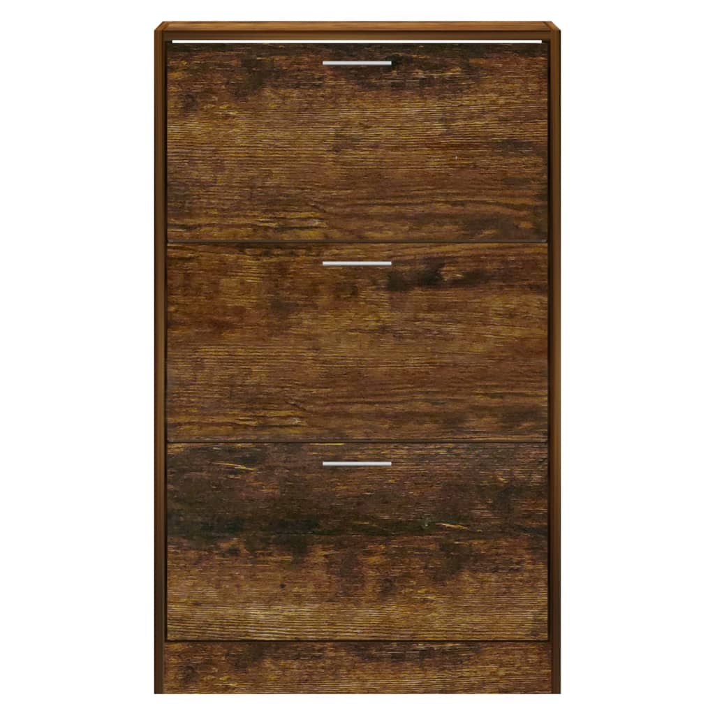 Schuhschrank 63X24X Holzwerkstoff Räuchereiche