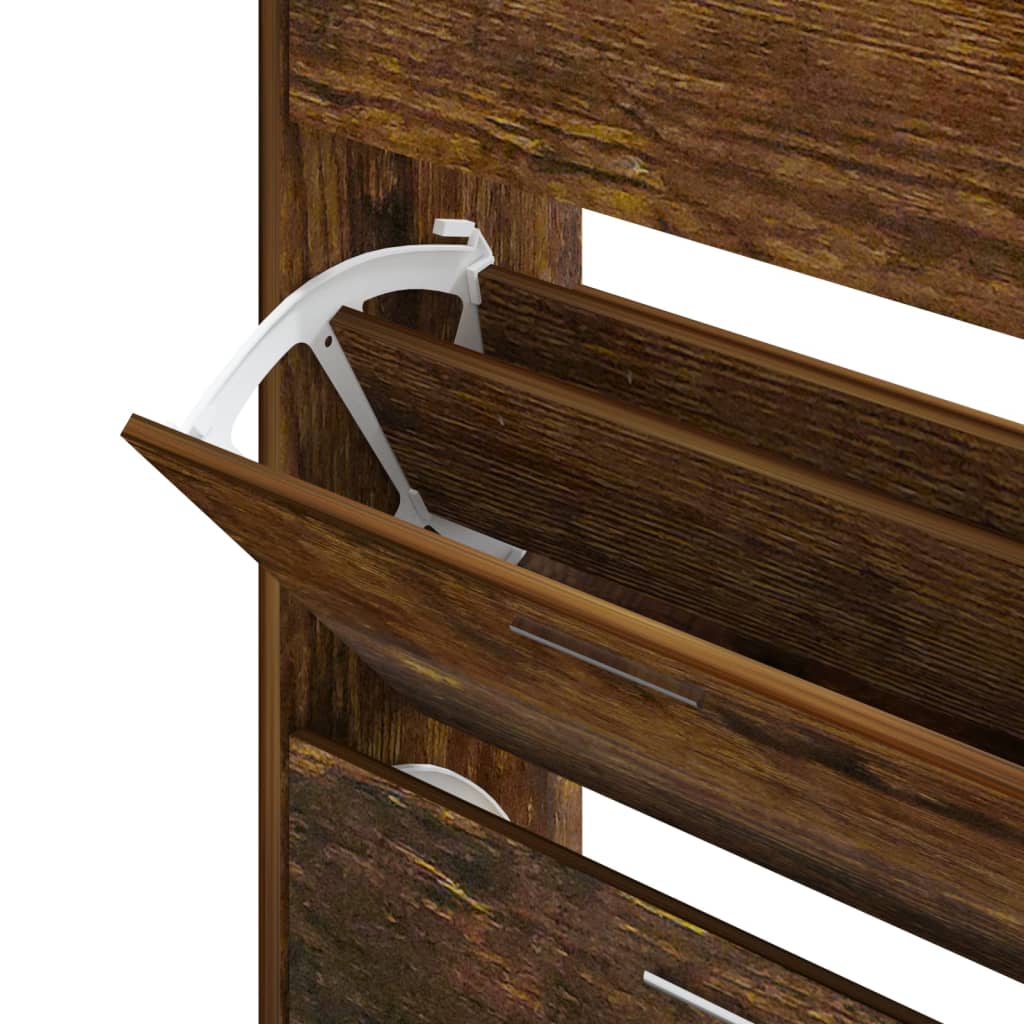 Schuhschrank 63X24X Holzwerkstoff Räuchereiche