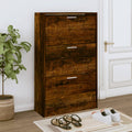 Schuhschrank 63X24X Holzwerkstoff Räuchereiche