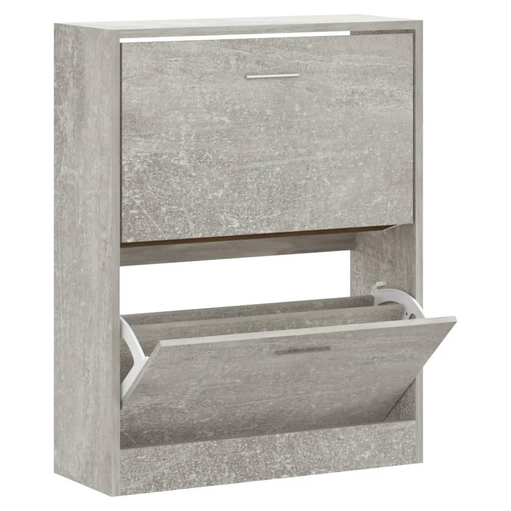Schuhschrank 63X24X Holzwerkstoff Betongrau