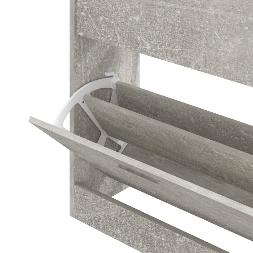 Schuhschrank 63X24X Holzwerkstoff Betongrau