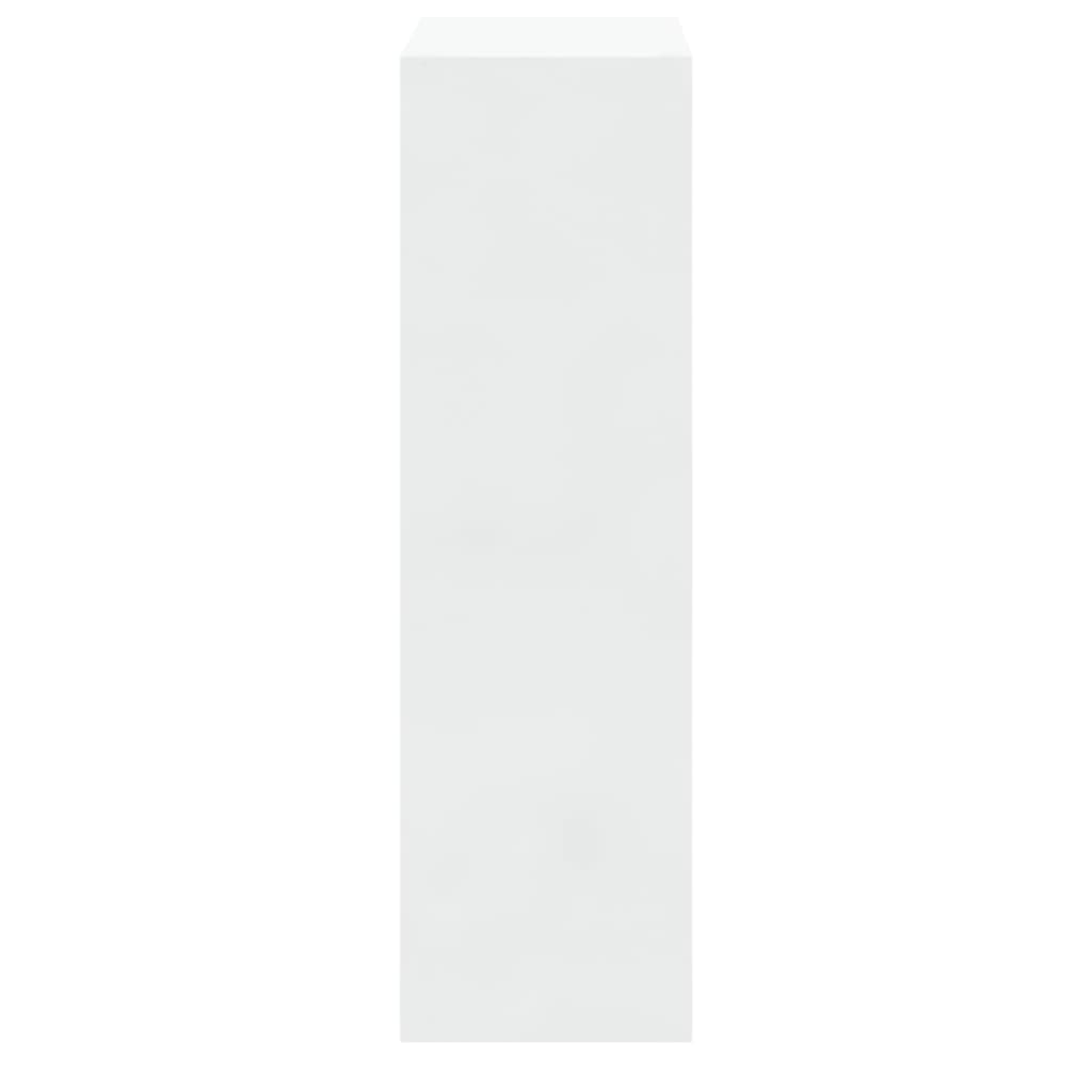 Schuhschrank 63X24X Holzwerkstoff Hochglanz-Weiß