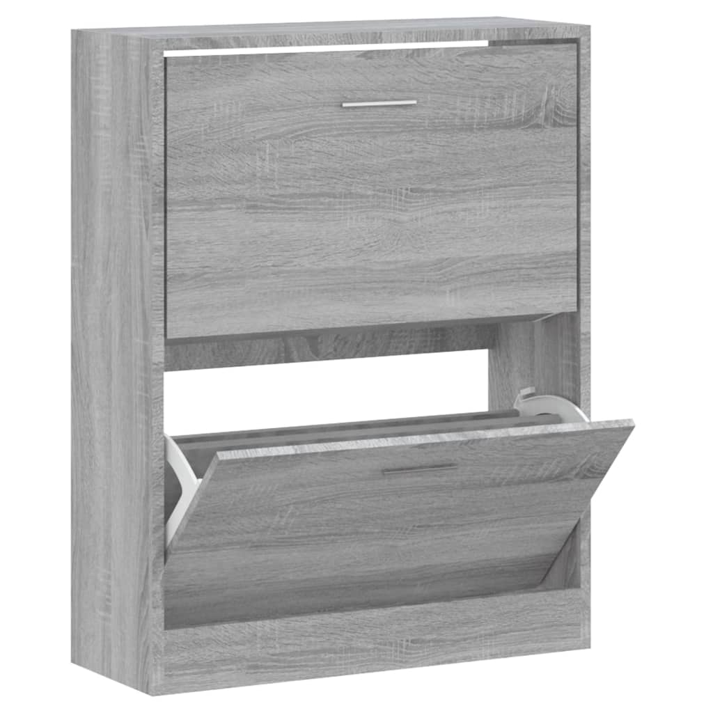 Schuhschrank 63X24X Holzwerkstoff Grau Sonoma