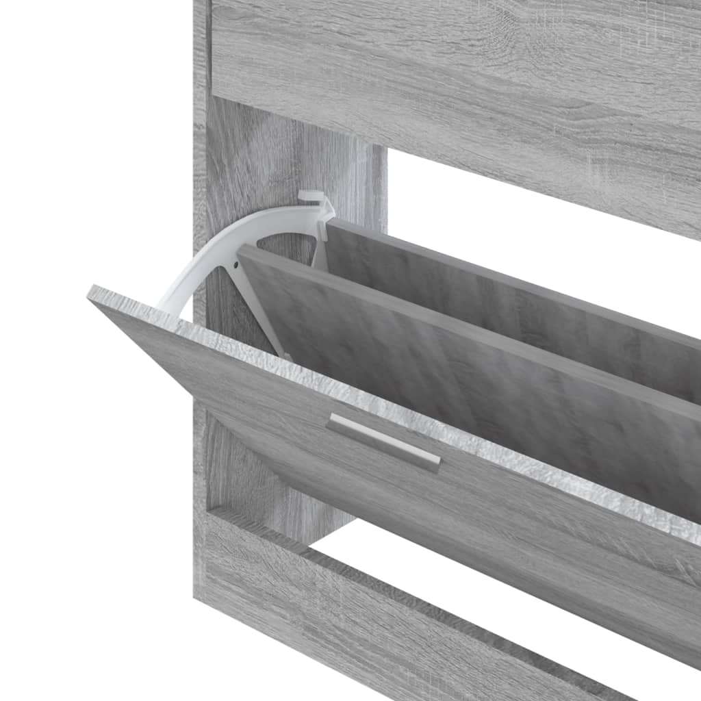 Schuhschrank 63X24X Holzwerkstoff Grau Sonoma
