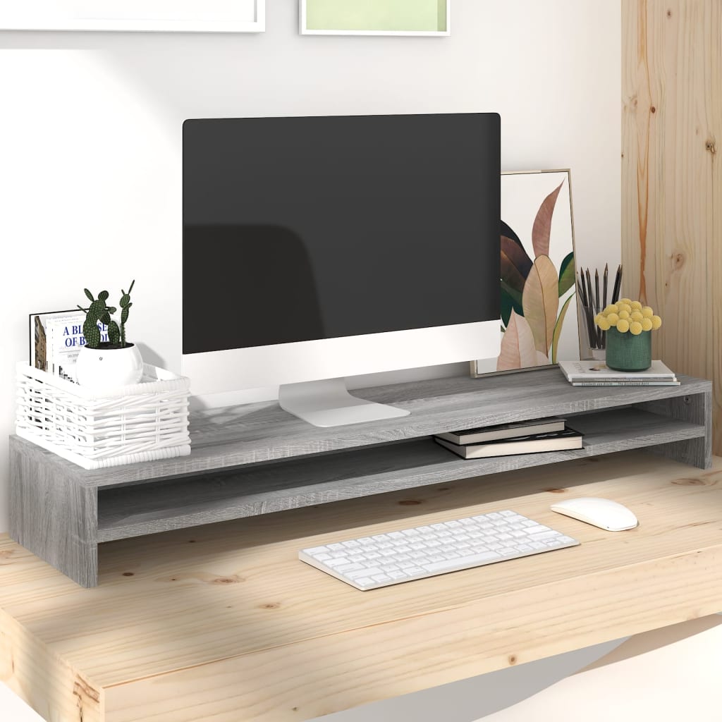 Monitorständer Sonoma-Eiche 100X24X13 Cm Holzwerkstoff
