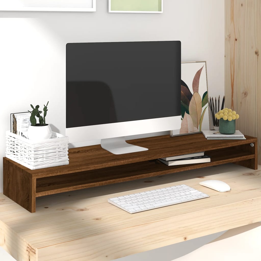 Monitorständer Sonoma-Eiche 100X24X13 Cm Holzwerkstoff