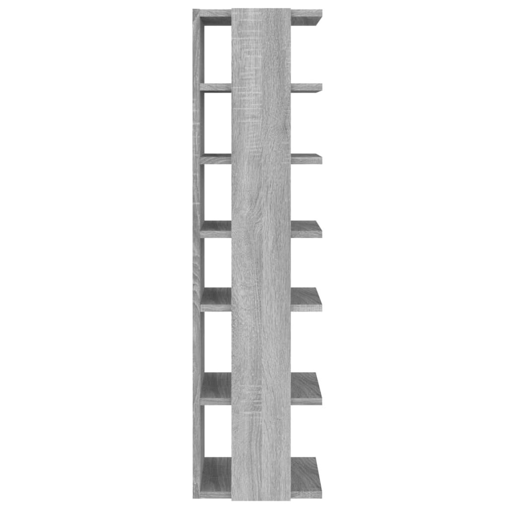Schuhregale 2 Stk. 27,5X27X102 Cm Holzwerkstoff Grau Sonoma