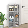 Schuhregale 2 Stk. 27,5X27X102 Cm Holzwerkstoff Grau Sonoma