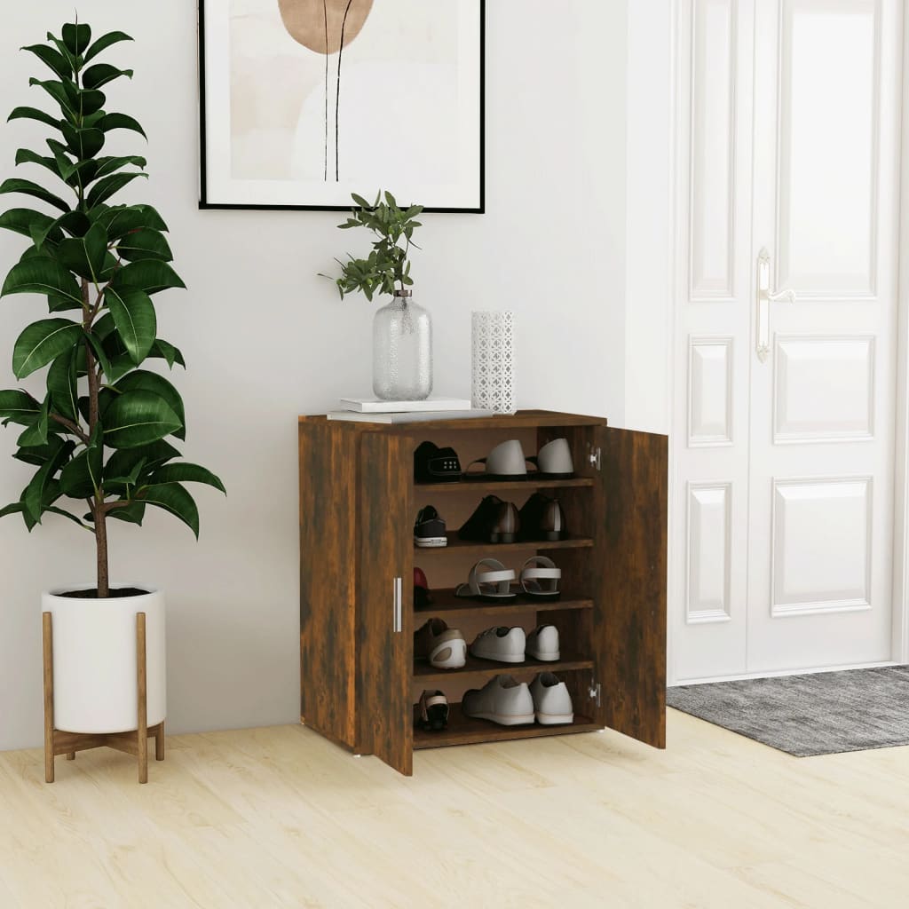 Schuhregal Holzwerkstoff Räuchereiche