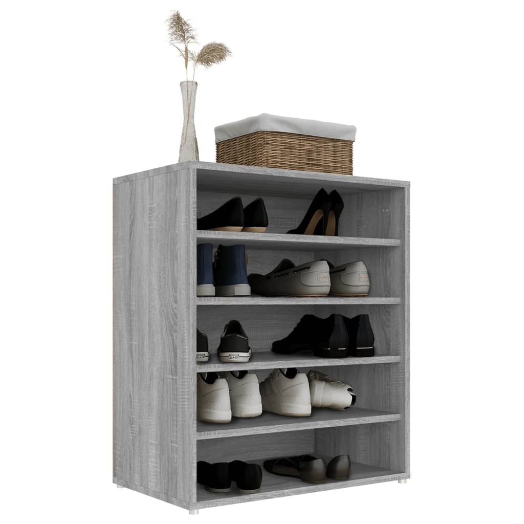Schuhschrank Holzwerkstoff Grau Sonoma