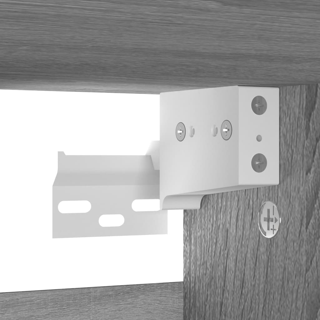Schuhschrank Holzwerkstoff Grau Sonoma