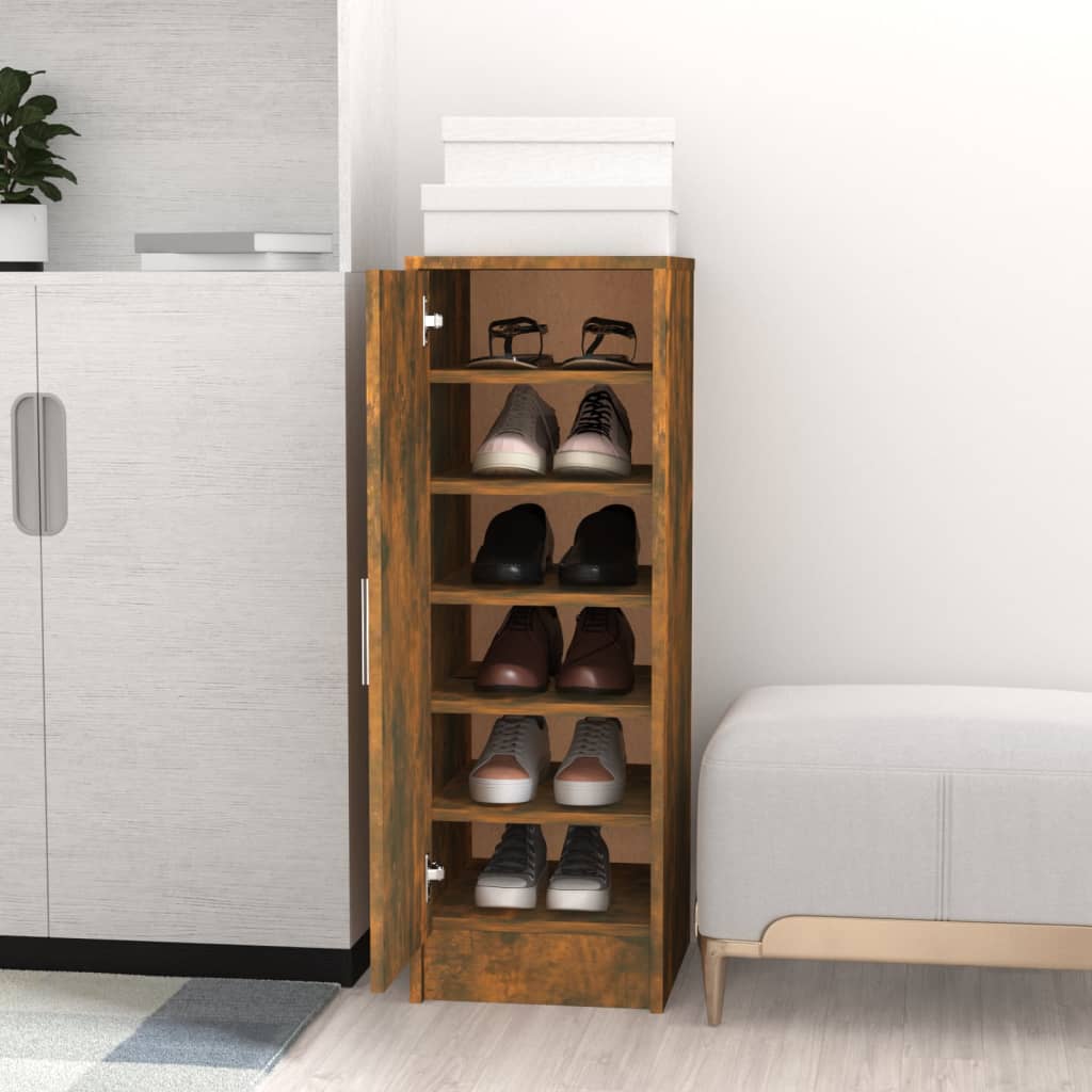 Schuhregal Holzwerkstoff Räuchereiche