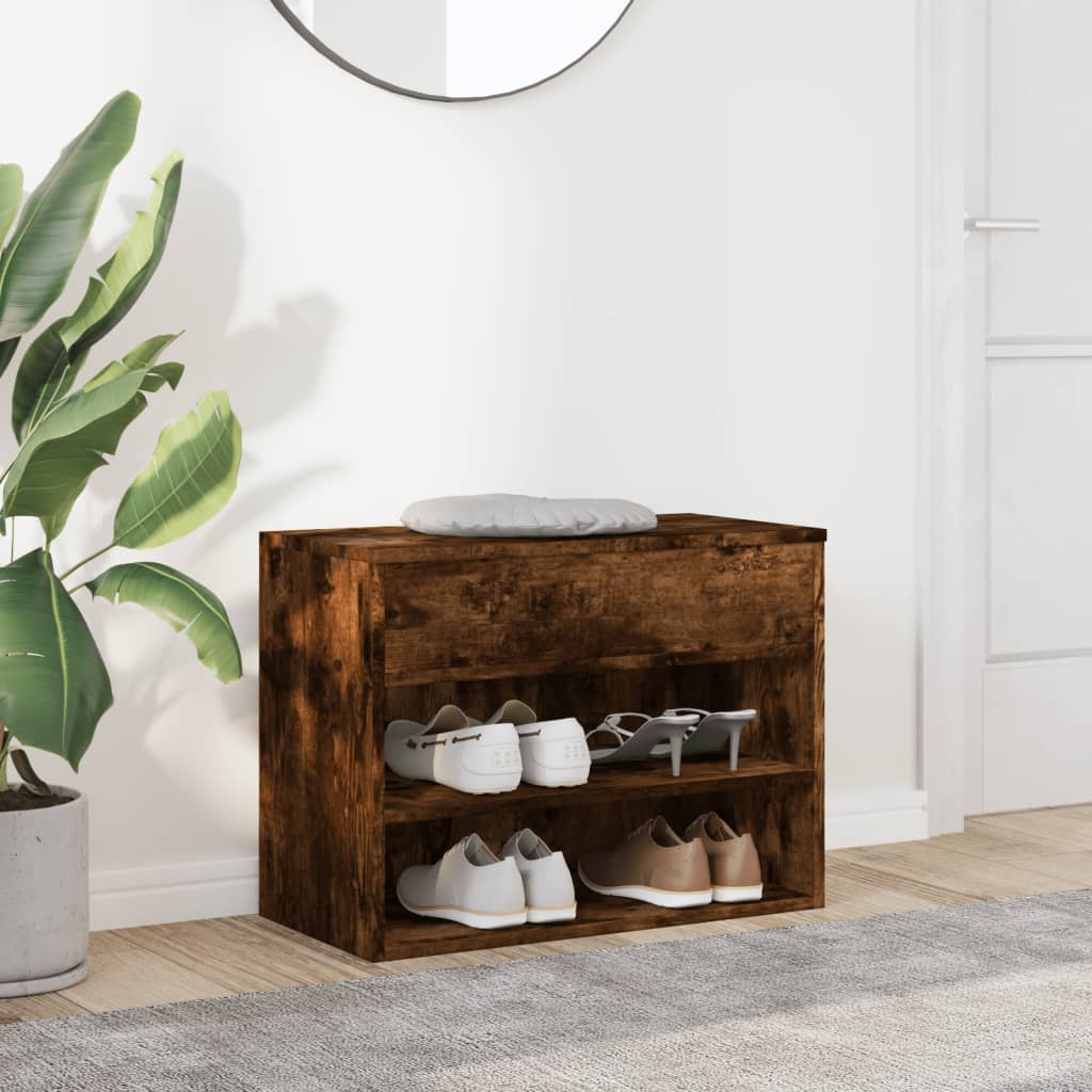 Schuhbank Holzwerkstoff Räuchereiche