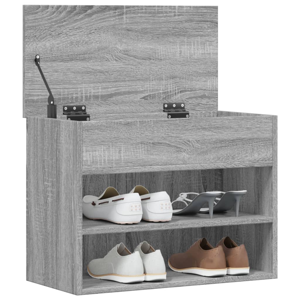 Schuhbank Holzwerkstoff Grau Sonoma