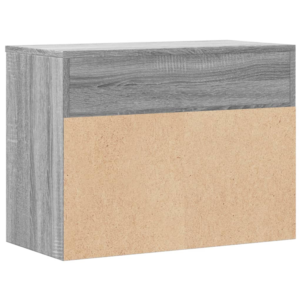 Schuhbank Holzwerkstoff Grau Sonoma