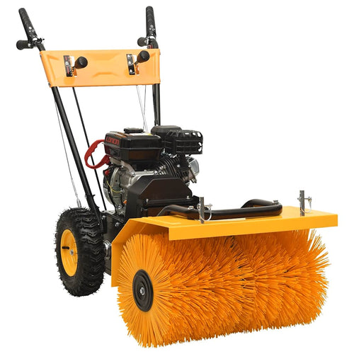 2-In-1 Schneefräse Und Kehrmaschine Benzinbetrieben 6,5Ps