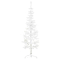 Künstlicher Halb-Weihnachtsbaum Mit Ständer Schlank Weiß